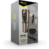 Ingenious Gifting Home & Lifestyle - Verwarmde Reis Mok - 4 Warmte-opties - met Non-Spill Lid