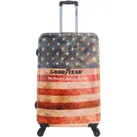 Goodyear Reiskoffer Authentic | Harde koffer / Trolley - L - 98 Liter - met print - Bedrukt / Large