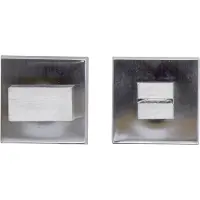 HDD pro WC Garnituur Square 48 Mm Inox Look Tige 120 Mm