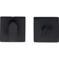 HDD pro WC Garnituur Square Shape Zwart Zonder Rood/wit