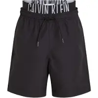 Calvin Klein Swimwear Zwemshorts 'Intense Power' lichtgrijs / zwart