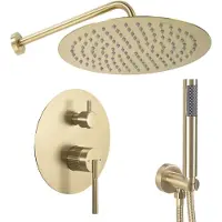 REA Js-622711Bg Argon - Inbouwdoucheset - Geborsteld Goud - + Box - 40X25X20Cm