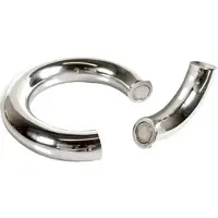 Black Label - Magnetische Donut Cockring - RVS 50 mm