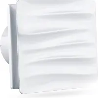 Dd Afzuiging Badkamer - Buisventilator - Badkamerventilator met Vochtsensor - 100mm Badkamerventilator - 12x16x16cm - Wit