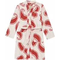 OAS Badjas Unisex Red Paisley Robe-L/XL