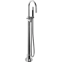 Hotbath Cobber X CX077 Vrijstaande Badkraan - Geborsteld Koper Pvd - Messing - Kranen, Badkranen, Vrijstaande Badkranen - 8720847737670
