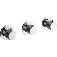 Hotbath Cobber X CX7067EXT Afbouwdeel Inbouwthermostaat 2 Stopkranen - Geborsteld Koper Pvd - Kranen, Badkranen, Inbouw Badkranen - 8720847738950