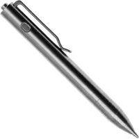 Big Idea Design Mini Dual Side Click Pen MDSC-RW Raw Titanium, everyday carry pen
