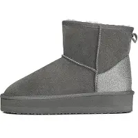 Gooce Boots 'Acacia' donkergrijs / zilver