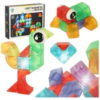 Creative Corner Magnetic Tiles - Magnetische Tegels Lichtgevend - 34 Delige Set - 3D Blokken