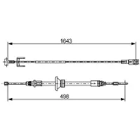 Bosch 1 987 482 525 Handremkabel