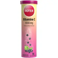 Roter 4x Vitamine C 1000 mg Appel- Zwarte Bes 15 bruistabletten
