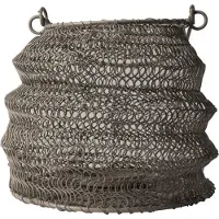 Gusta - Windlicht - Grijs - Opvouwbaar - IJzer - 20x15cm