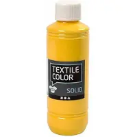 Creativ Company Textielverf Geel – Kledingverf – Stofverf – Textiel Kleurstof – Stoffenverf – Verf Voor Kleding – Textiel Verven – DIY Kleding Verven – Dekkend – 250 ml – 1 Stuk