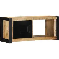 vidaXL Tv-meubel 80x30x35 cm massief ruw mangohout