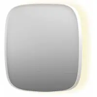 Ink Spiegel sp30 60x4x60 cm incl. Indirect led-verlichting rondom en spiegelverwarming mat wit