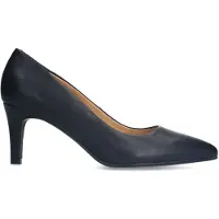 Manfield Zwarte leren pumps | Maat 41