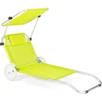 Outtec Opvouwbare Tuinstoel Ligstoel - tot 130 kg - Ligstoel Opvouwbare Tuinstoel met verstelbare Hoofdsteun Campingstoel Strandligstoel