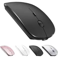 Ntech - Muis Draadloos - Draadloze Muis Laptop Zwart - Bluetooth Muis Draadloos - Ergonomisch - Laptop en gaming - Extra Stil