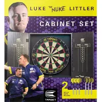 Target darts Luke Littler Dart Board Cabinet Set