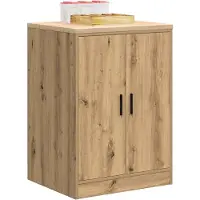 vidaXL Garagekast 60x51x85 cm massief grenenhout artisan eikenkleurig