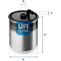 Ufi 24.429.00 Brandstoffilter