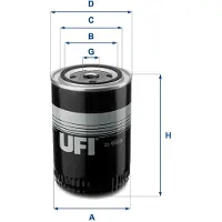 Ufi 23.459.00 Oliefilter