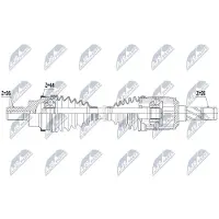 NTY NPW-FR-159 Aandrijfas