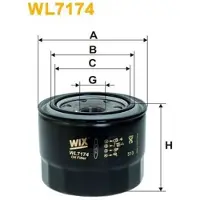 WIX FILTERS WL7174 Oliefilter