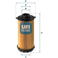 Ufi 25.149.00 Oliefilter