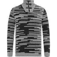 Cipo & Baxx Trui grijs / antraciet