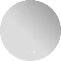 Vente-unique Ovale badkamerspiegel zonder kader, anticondens met ledverlichting - D60 cm - ROMULA