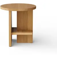Nine Tee - Bijzettafel Round | Oak