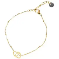Go Dutch Label Armband met Hartjes Goud