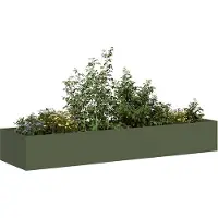 vidaXL Plantenbak 280x80x40 cm staal olijfgroen