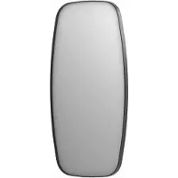 Ink Spiegel SP29 Contour 50x4x100 cm in Geborsteld Metal Black
