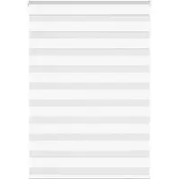 vidaXL Dubbele rolgordijn, wit, 110x150 cm, stofbreedte 105,9 cm, polyester