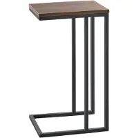 Profijt Meubel Bijzettafel Budrio donkerbruin 31x41 cm rechthoekig