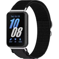 Strap-it Alpine nylon bandje - geschikt voor de Samsung Galaxy Fit 3 (zwart)