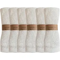 Bamboo Bamboe Baby Waslapjes – 6 Stuks – Handdoeken – Wasdoeken – Washandje – Spuugdoekje – Baddoek – Badtextiel – 100% Bamboe – Hypoallergeen – Antibacterieel – Babyshower – Kraamcadeau