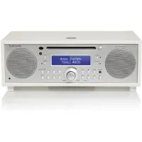 Tivoli Audio Music System+ hifi stereo systeem met DAB+ / FM, Bluetooth, CD-speler en wekkerradio, Wit