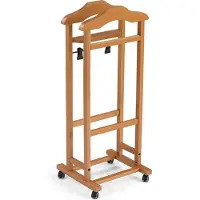 Arredamenti Italia 2003 MIXER Kledingstandaard in Hout - Dressboy -Kleur Bruin - ARIT - Il cuore del legno