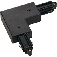 SLV 1-fase L-Connector 2 hoekverbinder aarde binnen zwart