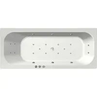 RB Xenz Aruba bubbelbad 190x80 cm met RB1 whirlpool Edelweiss mat wit