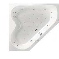 RB Xenz Cyprus 2 persoons bubbelbad 145x145 cm met RB2 whirlpool mat wit