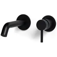 Blue Microphones Bron inbouw wastafelkraan 18 cm mat zwart