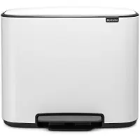 Brabantia Bo Pedal Bin 36 Liter White