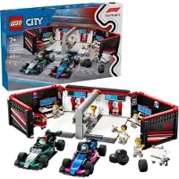 LEGO City 60444 F1-garage en Mercedes-AMG en Alpine auto speelgoed voor jongens vanaf 7 jaar