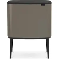 Brabantia Bo Touch Bin Prullenbak - 3 x 11 liter - Afvalscheiding - Platinum