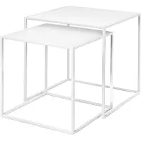 Blomus Bijzettafel Fera White (set van 2)